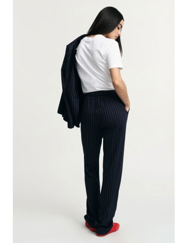 Calças tailored às riscas com cintura média Please