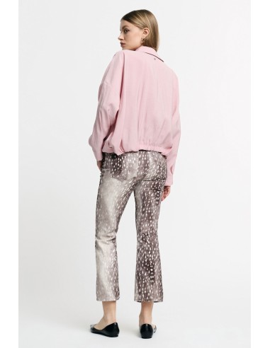 Calças Cropped Estampa Malhada Vestibilidade Reta Please