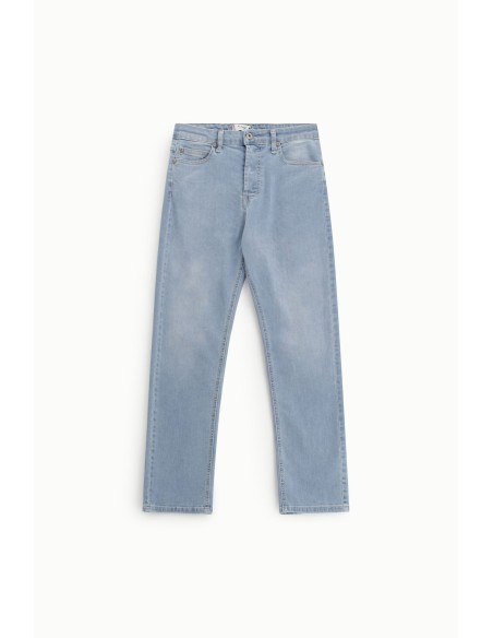 Jeans Perna Reta Cintura Média Detalhe Clássico Please