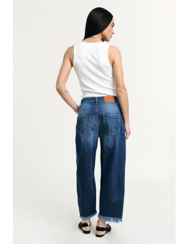 Jeans Balloon Fit com bainha desfiada Please