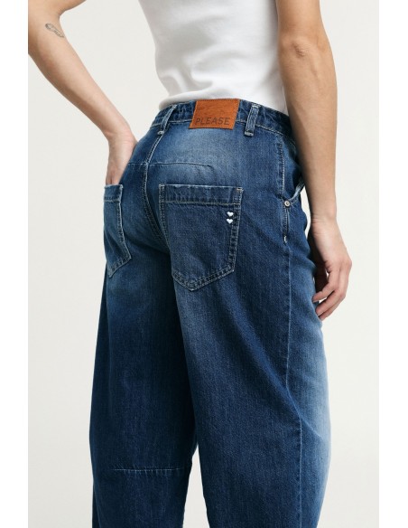 Jeans Balloon Fit Com Barra Desfiada Please