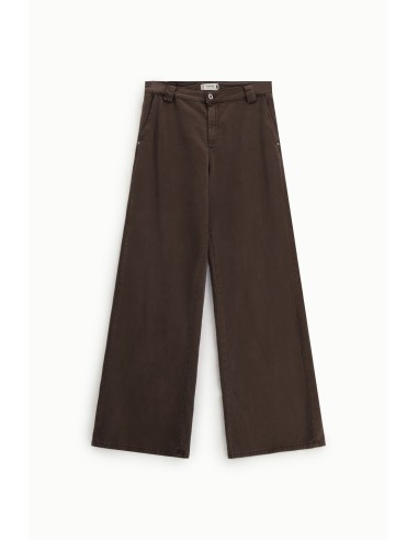 Calças palazzo de cintura baixa com perna ampla Please