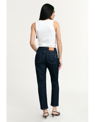 Jeans Regular-fit de perna reta com cinco bolsos Please