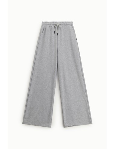 Calças palazzo desportivas de cintura alta com cordão Please