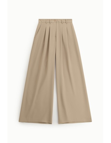Calças Palazzo De Cintura Alta Com Pences Please