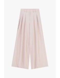 Calças palazzo de cintura alta com pence Please 2