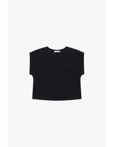 Top cropped sem mangas com decote redondo Please