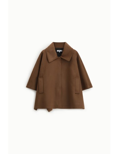 Sobrecamisa oversize com mangas curtas e botões Please