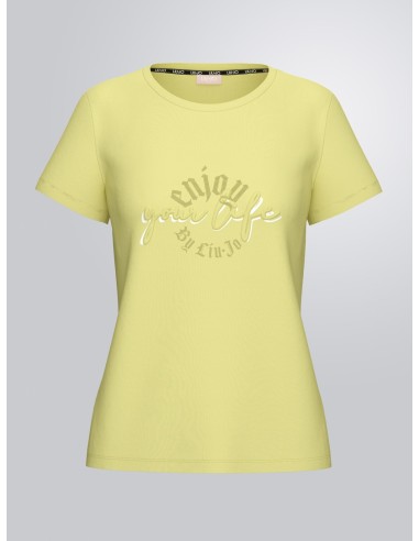 T-shirt com logótipo e estampado Liu Jo