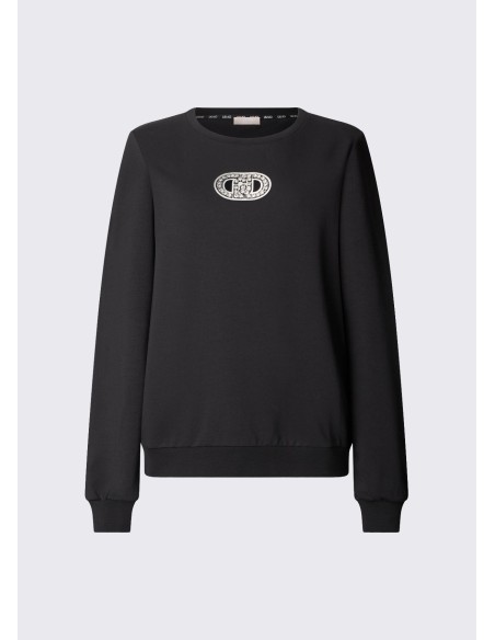 Sweatshirt com detalhes de bijuteria Liu Jo