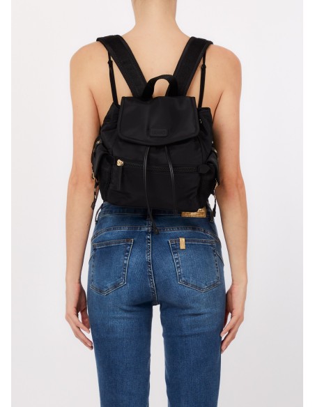 Mochila de Cor Lisa com Logótipo Liu Jo