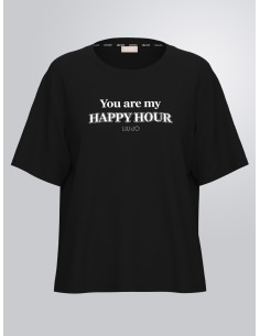 T-shirt com logótipo e estampa Liu Jo 2