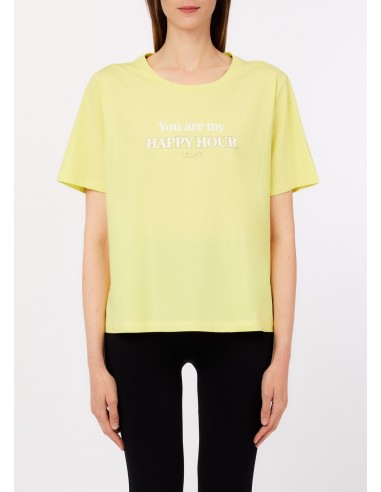 T-shirt com logótipo e estampa Liu Jo