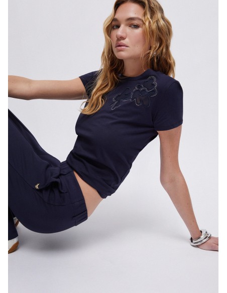 T-shirt com recorte Liu Jo