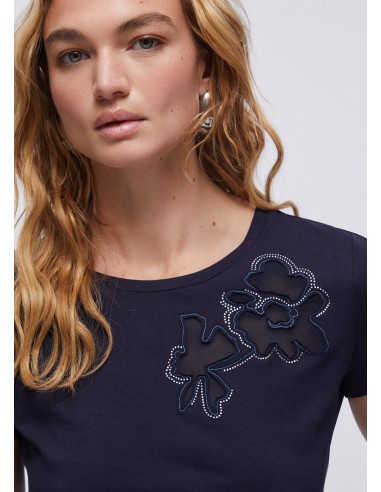 T-shirt com cut-out Liu Jo