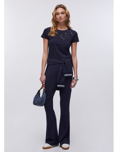 T-shirt com cut-out Liu Jo