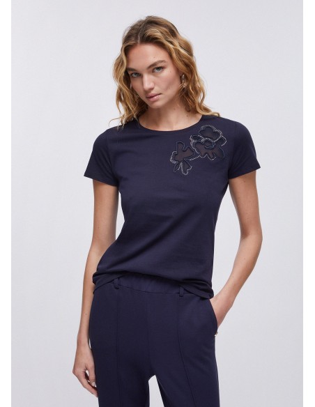 T-shirt com recorte Liu Jo