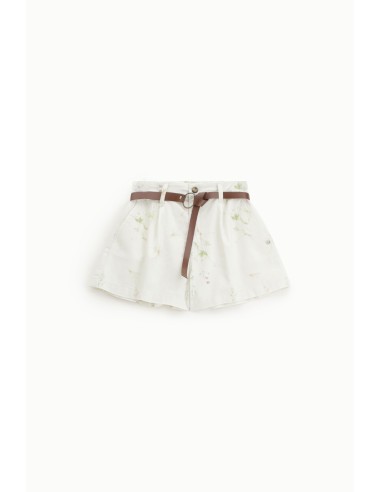 Shorts de corte regular com cintura e estampa delicada Please