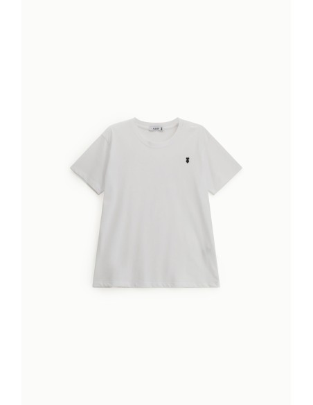 T-Shirt Regular-Fit Girocollo Logo Ricamato Please - Vestiti Firmat...