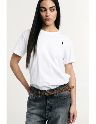 T-Shirt Regular-Fit Girocollo Logo Ricamato Please - Vestiti Firmat...