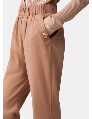 Calças Slim Fit com Barra Virada Liu Jo