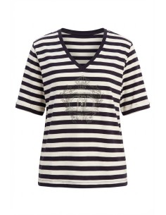 Maglia Con Righe E Strass Liu Jo - Vestiti Firmati Life Smiles