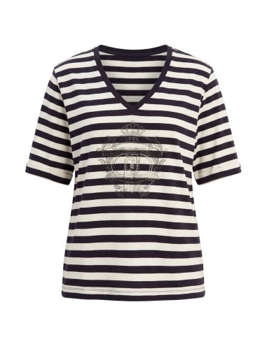 Camisola com riscas e strass Liu Jo