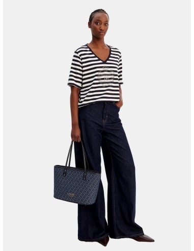 Maglia Con Righe E Strass Liu Jo - Vestiti Firmati Life Smiles