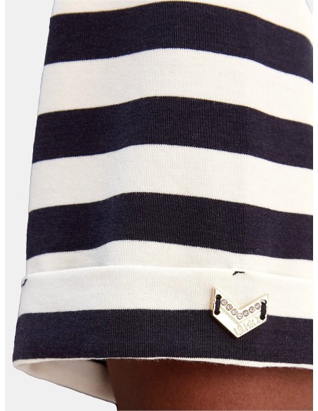 Camisola com riscas e strass Liu Jo