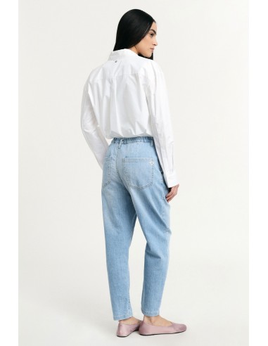 Jeans Baloon Fit com Porta-chaves Ursinho Please