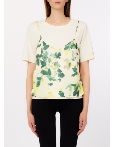 T-shirt com top com estampa floral Liu Jo