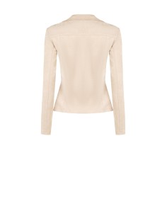 Casaco cintado em imitação de camurça com fecho de correr com logótipo Rinascimento 2