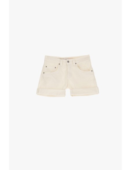 Short monocolor com cinco bolsos e bainhas viradas por favor