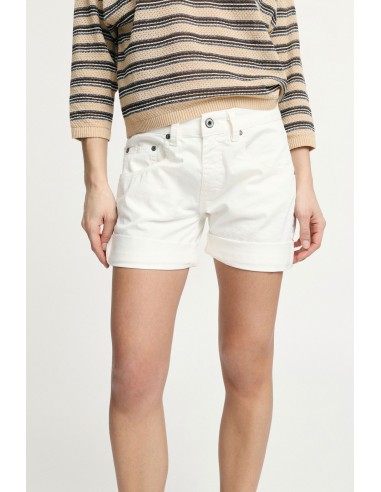 Shorts lisos com cinco bolsos e bainhos virados, por favor