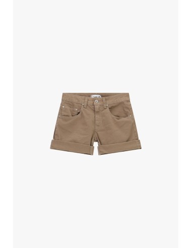 Short Monocromático com Cinco Bolsos e Bainhas Viradas Por favor