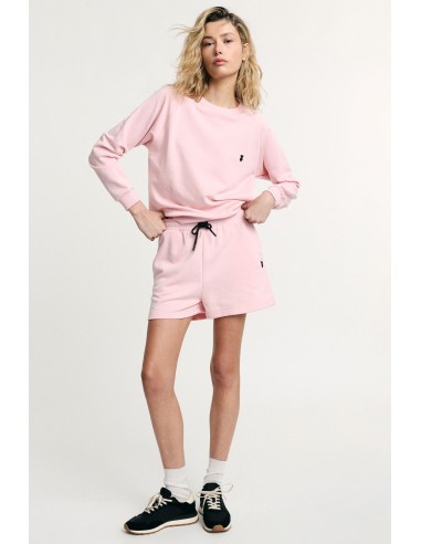 Shorts corte regular com elástico e cordão Please