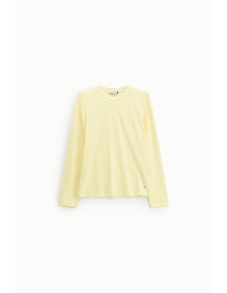 T-shirt com gola redonda Please