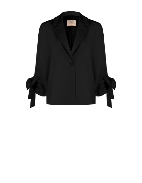 Blazer oversize com maxi laços nas mangas Rinascimento