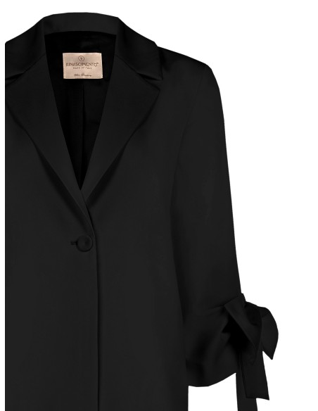 Blazer largo com maxi laços nas mangas Rinascimento