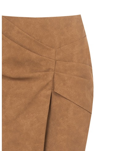 Gonna Tubino Ad Incrocio In Simil Camoscio Sfumato Rinascimento - V...