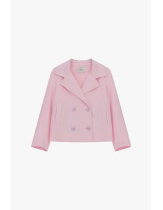 Blazer Curto De Duplo Abotoamento Com Bolsos Frontais Dixie 2