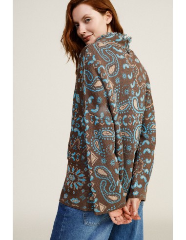 Cardigan com fecho de passamanaria e bolsos frontais Dixie