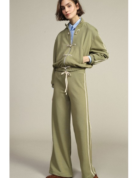 Pantaloni Palazzo Con Coulisse E Bande Laterali Dixie - Vestiti Fir...