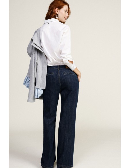 Pantaloni A Gamba Ampia Con Cuciture Frontali Dixie - Vestiti Firma...