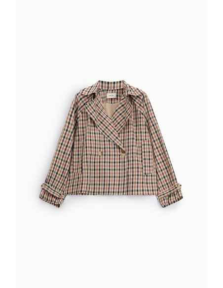 Giacca-Camicia Quadri Doppiopetto Con Maniche Lunghe Dixie - Vestit...