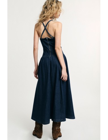 Vestido Longo com Alças e Decote Coração Please
