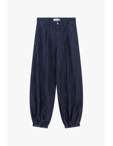 Jeans Escuros Baloon Fit com Barra Elástica Please