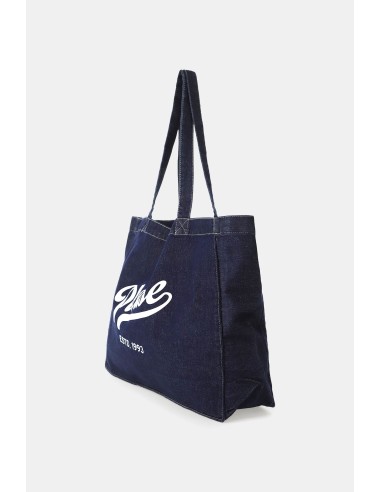 Mala shopper ampla com estampa frontal do logótipo Please
