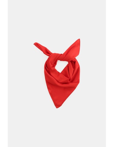 Foulard quadrado liso com bainha simples Please