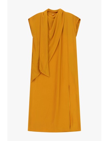 Vestido Longo Sem Mangas Com Drapeado Assimétrico Dixie